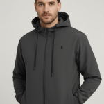 Hodded ash winter jacket-ash