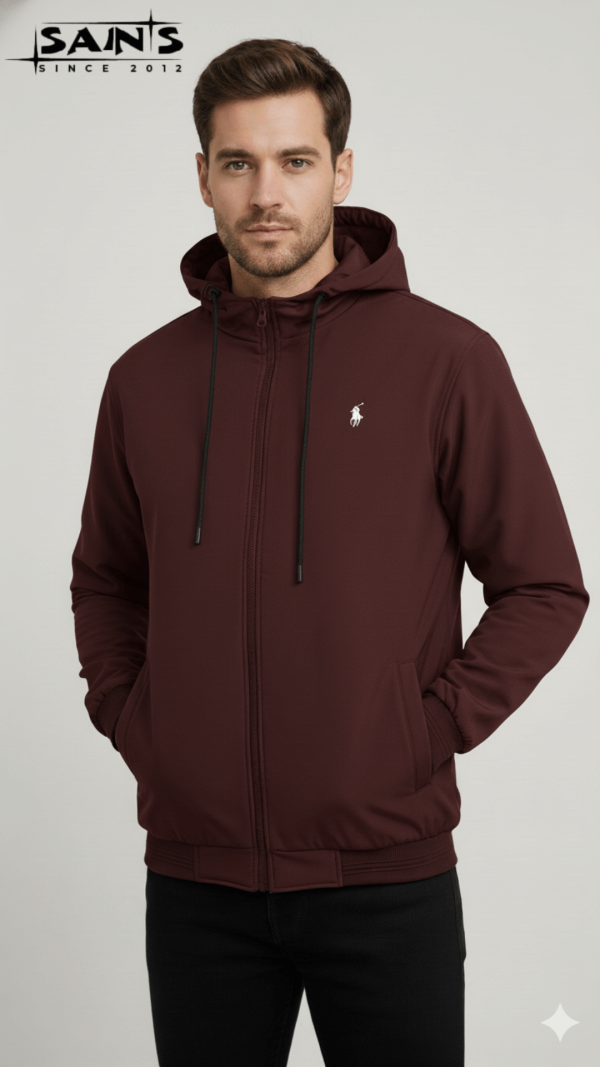 maroon-hoodie jacket