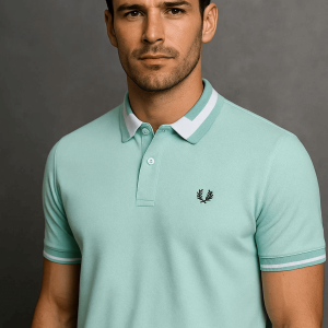 Mint green-polo-shirt0
