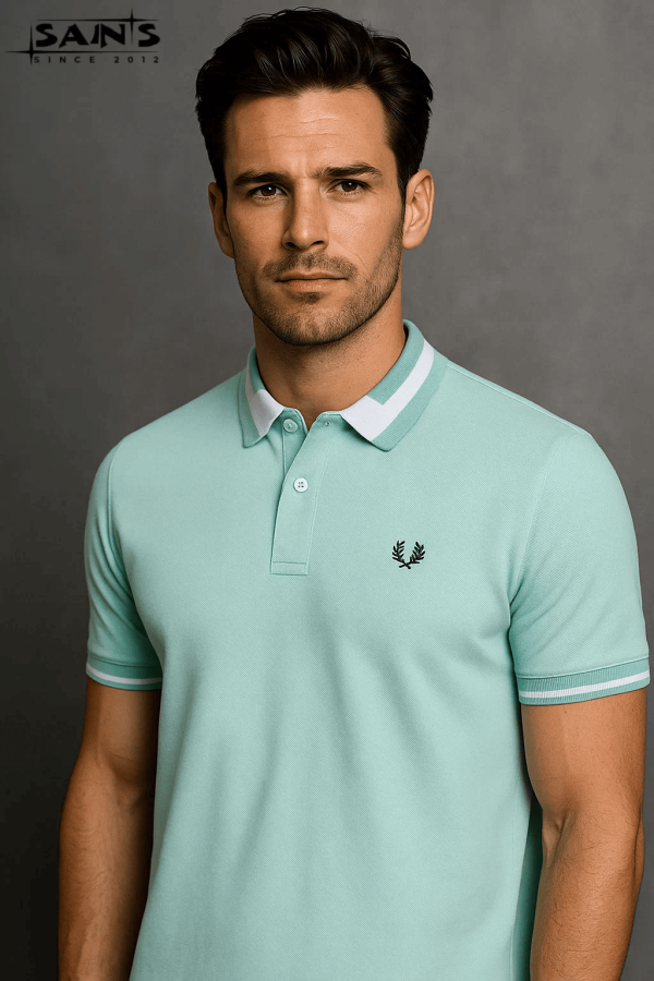 Mint green-polo-shirt0